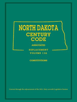 cover image of North Dakota Century Code Annotated